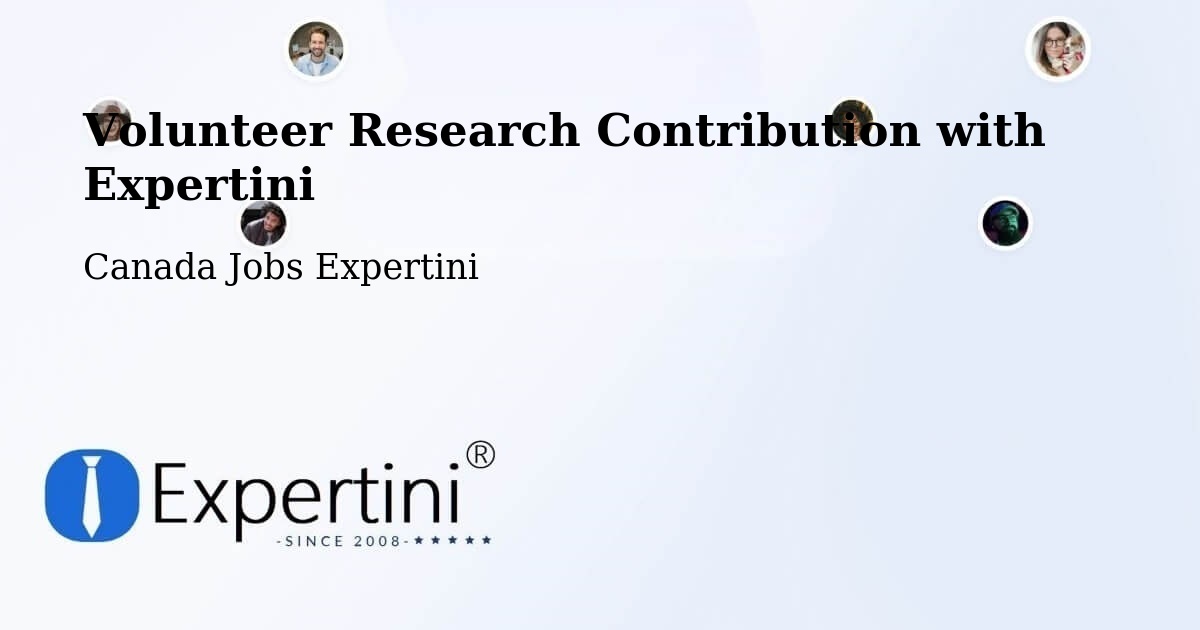 Volunteer Research Contribution Program – Canada - Canada Jobs Expertini